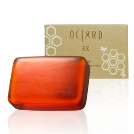 Octado EX Facial Soap Savon RH 4.2 oz (120 g) (Face Washer, Royal Jelly, Honey Collagen Beauty Soap, Dry Skin)