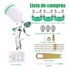 MXNLPJ Pistola Gravedad Pintura Automotriz De 600ml 1,4/1,7/2,0 Mm