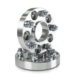 Customadeonly 5x105 to 5x100 Forged Hubcentric Wheel Adapters 1 Inch (25mm) | 2pcs | 56.5mm to 54.1mm Bore | M12x1.5 Studs | Fits Chevy Cruze, Trax, Volt 5x105 Hub to Mount 5x100 Wheels