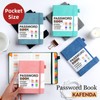 KAFENDA Password Book with Alphabetical Tabs, Address Book for Website