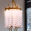 Ciieeo 100pcs Capiz Shell Wind Chime Home Decoration Round Natural
