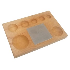 Wooden Dome Dapping Block with Steel Bench Block