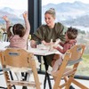 Cowiewie 3-in-1 Convertible Natural Wooden High Chair for Babies &