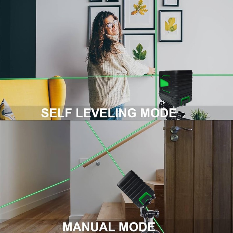 Laser Level 360 Self-Leveling Cross Lines for Horizontal and Vertical