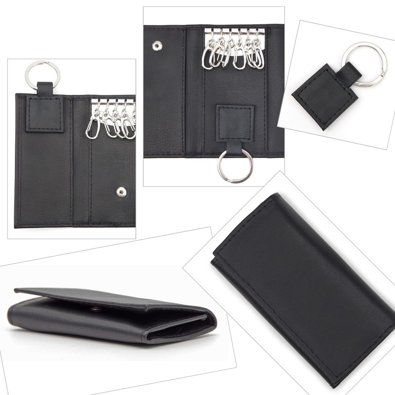 Malibu Select c522 Genuine Leather Key Case, 6 Key Hooks,