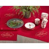 SARO LIFESTYLE Merry Christmas Embroidered Design Table Runner, 14" x