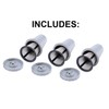 Reusable Coffee Holder and Filter Set, Grey 3 part with