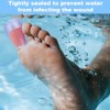 4pcs Waterproof Silicone Toe Protectors with Nursing Bandage