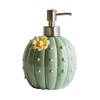 WAIT FLY Cactus with Yellow Pattern Soap Dispenser with Pump,
