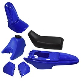 marddpair Plastic Fender Body Seat Gas Tank Kit Replacement for Yamaha PW50 PY50 PW 50 Blue
