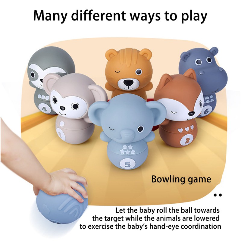 Baby Stacking Balls Toys Fun Early Education Color Shape Cognition
