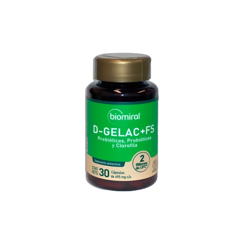 Pack 4 Prebioticos Y Clorofila, D-gelac + Fs Frasco -