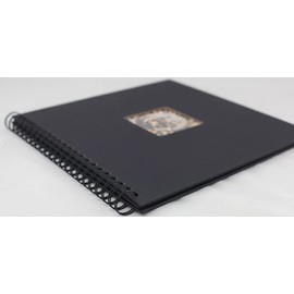 IDEAL TREND Charme Spiral Album 30 x 30 cm 40 Black Pages Photo Album with Picture Cut-Out: Black
