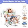 Clear Stuffed Animal Storage Chair for Kids, Extra Large Waterparoof