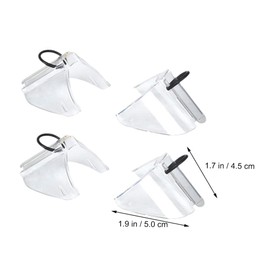 WHAMVOX 2 Pairs Glasses Side Shield Side Protectors for Eye Glasses Protection Easy to Install Sturdy and Comfortable