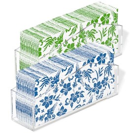 HIIMIEI Acrylic Napkin Holder, Guest Towel Holder Tray for Table, Disposable Hand Towel Holders for Bathroom, Dinner, Bar, Kitchen, 2pcs