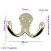 EAI Double Robe Hook for Coats Bath Towels 55x76mm Pack