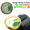 NQN 2 Packs RV Propane Hoses with Gauge,18 Inch Stainless