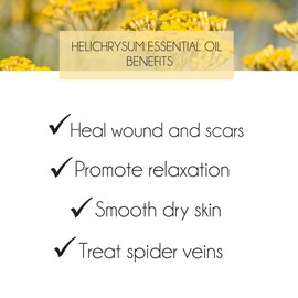 Pure Helichrysum Essential Oil 10ml For Skin Care [ Helichrysum italicum ]