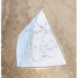 Pyramid Orgone Generator, Orgonite Energy Accumulator Tower Buster, EMF Protection (White)