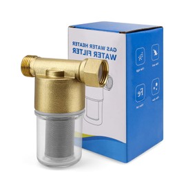 MYLERCT 1/2 Water Filter for Tap, Water Filters Limescale Filter, Stainless Steel Element, Effective Impurity Filtration, Suitable for Showers, Faucets, Washing Machines