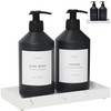 FINESSY Black Kitchen Soap Dispenser Set, Kitchen Hand Soap and