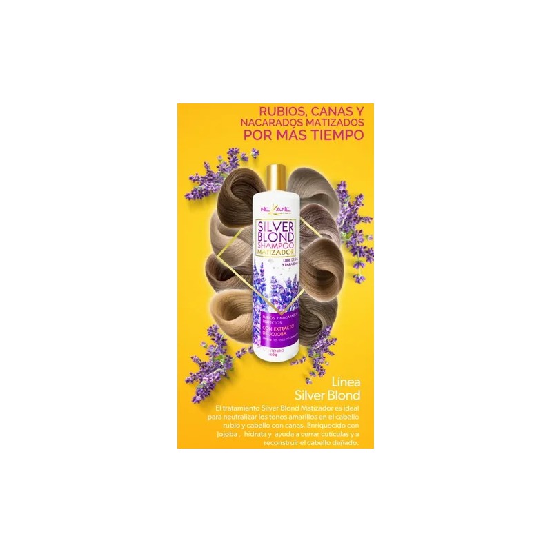 Max Silver Shampoo Neutraliza Matizador 960ml Nekane Capilar