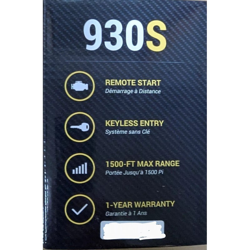 Compustar Car Remote Starter System with 2 Remotes 1500 Feet