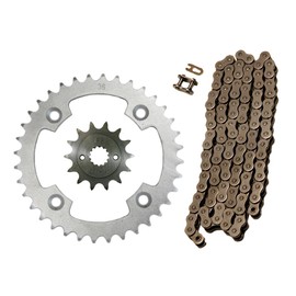 Factory Spec, K15861664520NZ96, Natural 520x96 Drive Chain & 14/36 Sprockets for Suzuki LT-R450 Quadracer 450 fits 2006-2009 Models