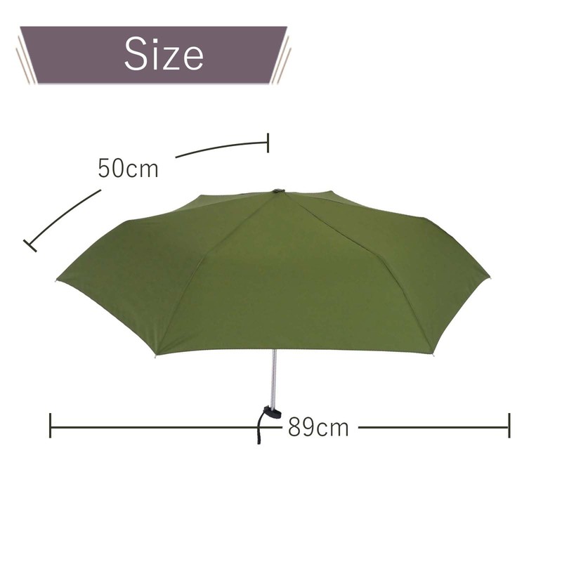 Santos JK-155-01 Cat Biyori Folding Umbrella, 6 Ribs, When Opened: