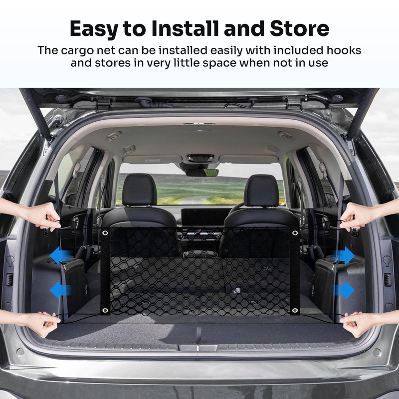 Canvcle Trunk Cargo Net for 2014-2025 Kia Sorento Accessories Envelope