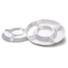 Set of 2Pcs 10 inch Melamine Serving Tray with 5