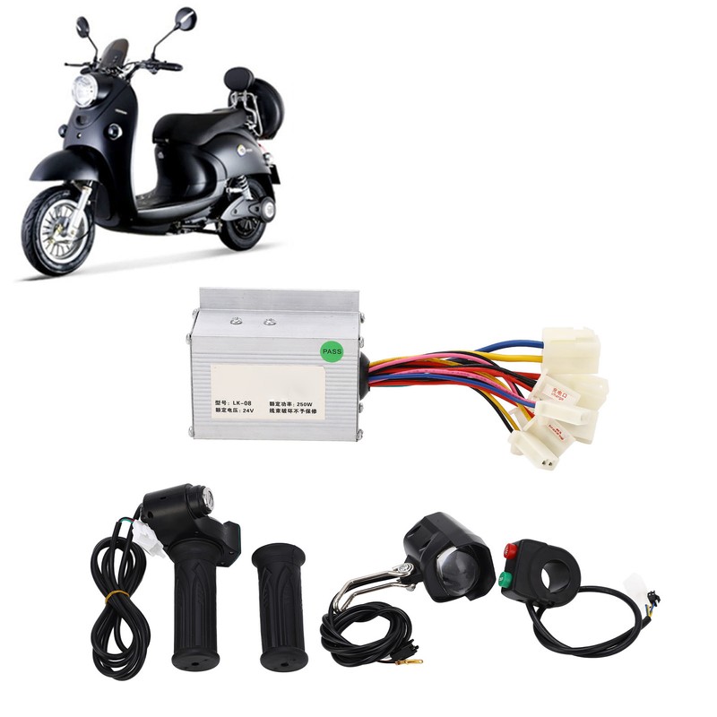 24V 250W Brushed Motor Speed Controller Headlight Throttle Grip with
