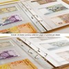 10 Sheets Paper Money Collection Pages, 3 Pockets Currency Sleeves/Currency