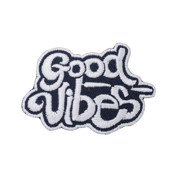 Octory Good Feeling Quotes Iron On Patches for Clothing Saw