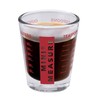 Kolder Mini Measure Heavy Glass, 20-Incremental Measurements Multi-Purpose Liquid and