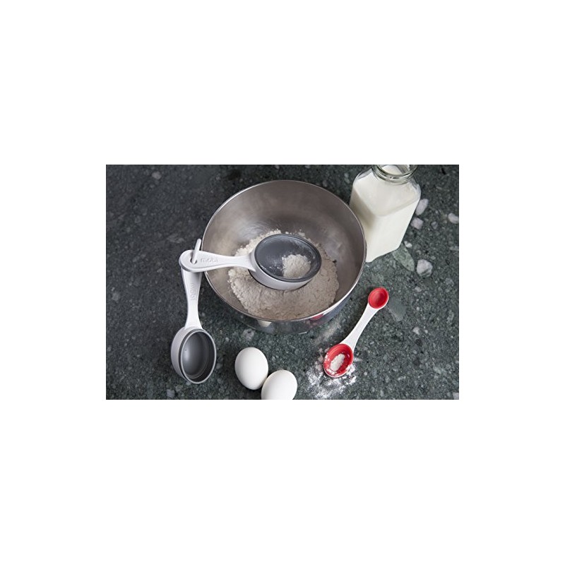 Mobi POP Silicone Imperial and Metric, Measuring Cups, white and