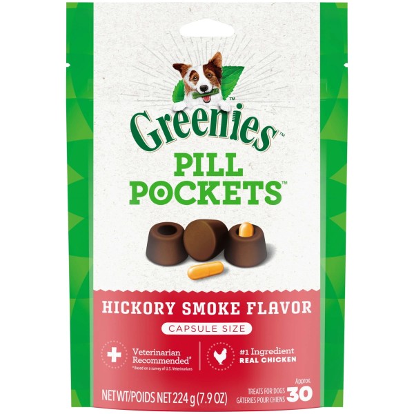 Unbranded Greenies Pill Pockets For Dogs Hickory Smoke Large, Capsule