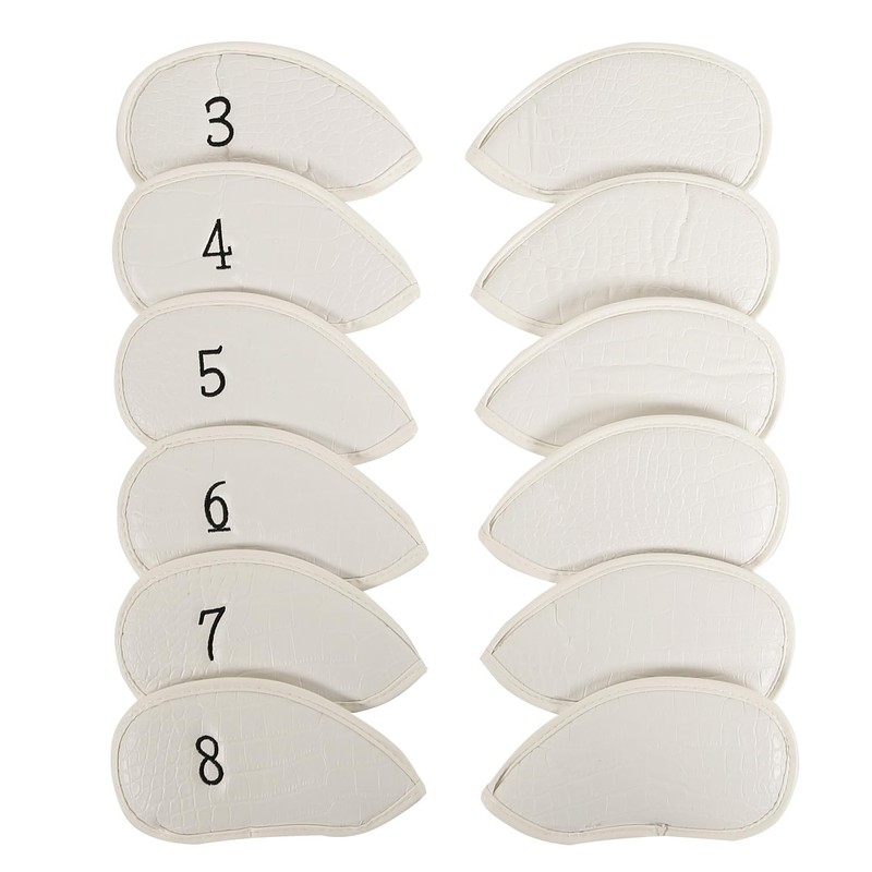 Golf Iron Head Cover Set of 12 Pieces, Thick Synthetic