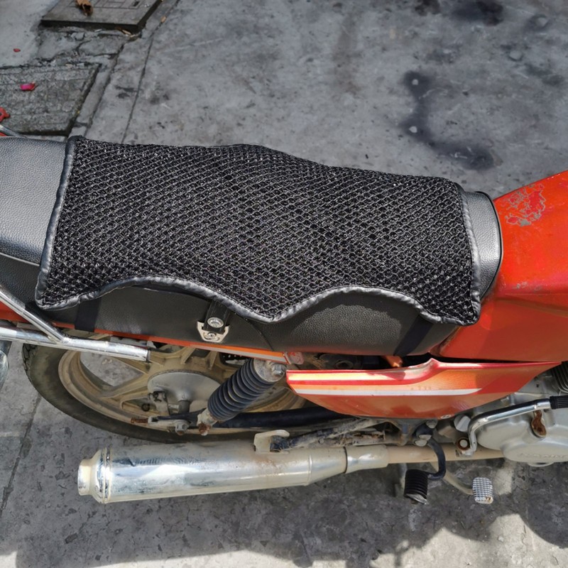 Motorcycle Double Layer Cushion Sunscreen and Waterproof Motorbike Seat Mat