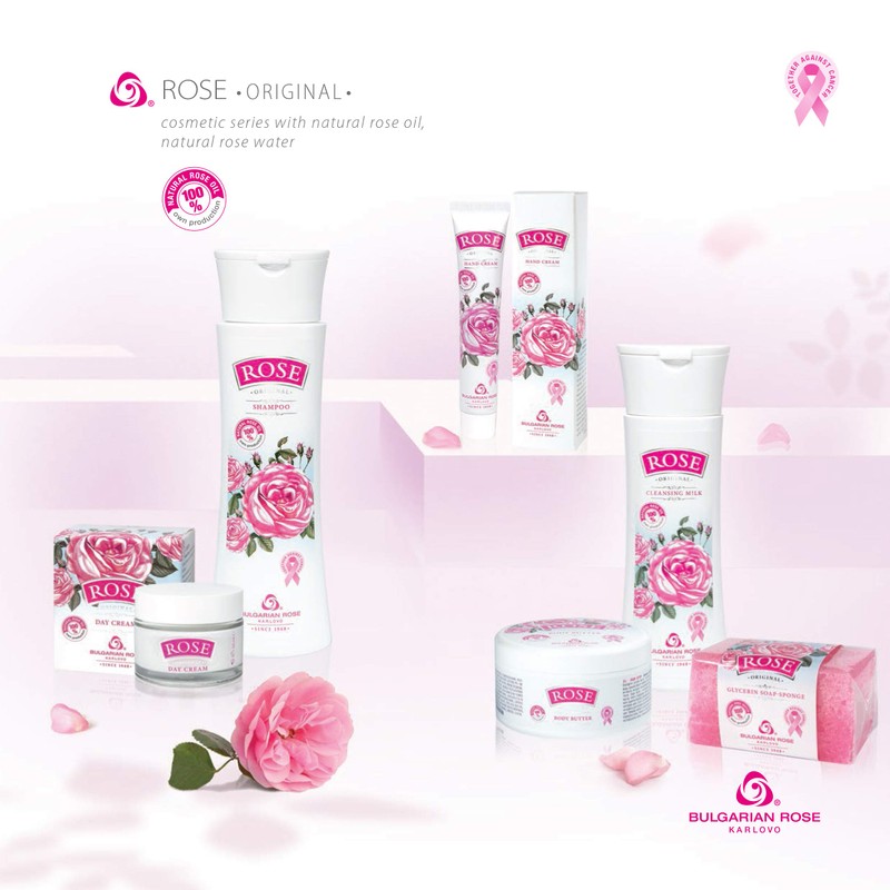 Bulgarian Rose Body Butter with Natural Rose Oil, Nourishing &
