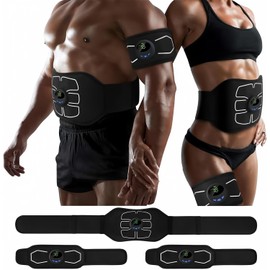 Electronic Muscle Stimulator, Abs Stimulator Muscle Toner, Ab Machine Trainer for All Body, Fitness Strength Training Workout Equipment for Men and Women