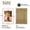 KINLINK A2 Picture Frames Natural, Wood Frames with Acrylic Plexiglass