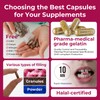 ATLEMISME Empty Gelatin Capsules Size 00 - Gelatin Capsules Empty