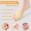 Bunion Corrector Relief Sleeve, Bunion Straightener Brace Cushions, Toe Spacer
