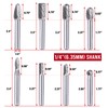 TiERGS Carbide Burr Set 1/4" Shank, 8PC Double‑Cut Die Grinder