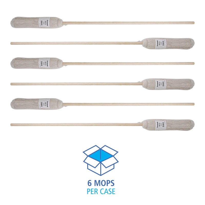 Boardwalk BWK124C 24 oz. Cotton Fiber Head Deck Mop with