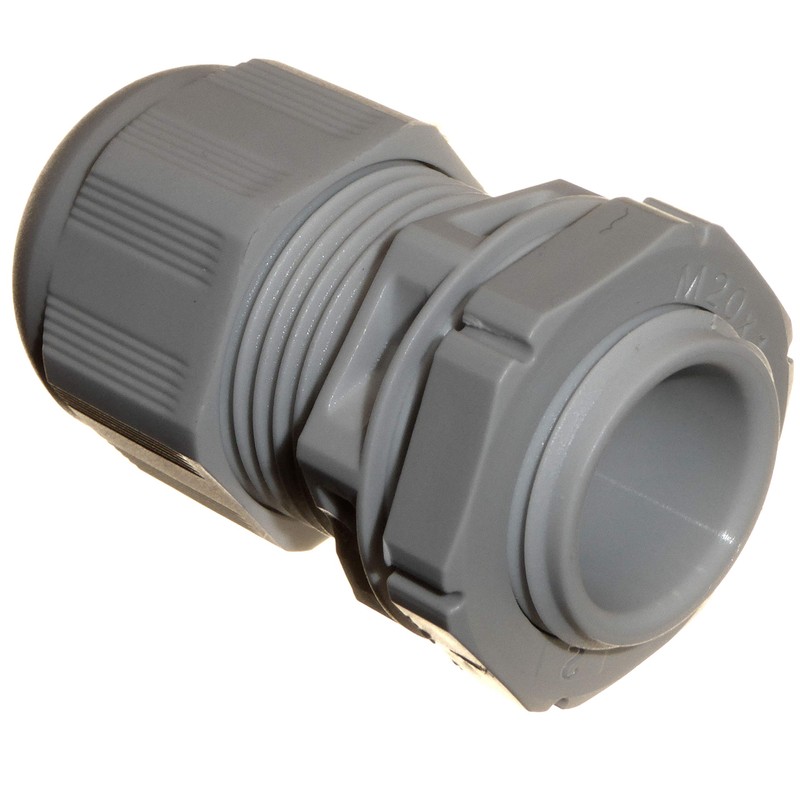 Wiska Sprint 20mm Compression Gland & Locknut Grey Pack of