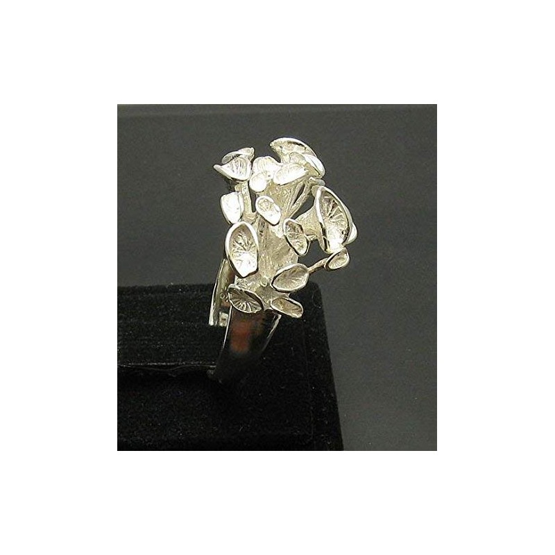 Extravagant sterling silver ring solid 925 size H - V