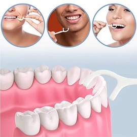 600 Piezas Hilo Dental Cuidado Bucal Limpieza Dientes Higiene Seguro y Saludable Prevención de Caries, Sarro, Quita Comida entre Dientes